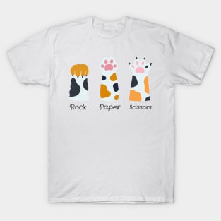 Cat Paw Games: Unleash the Rock, Paper, Scissors Fun T-Shirt